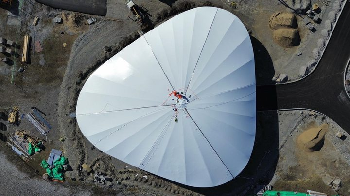 圆满收官！云顶国际膜结构打造外蒙古新地标，擎画草原新画卷