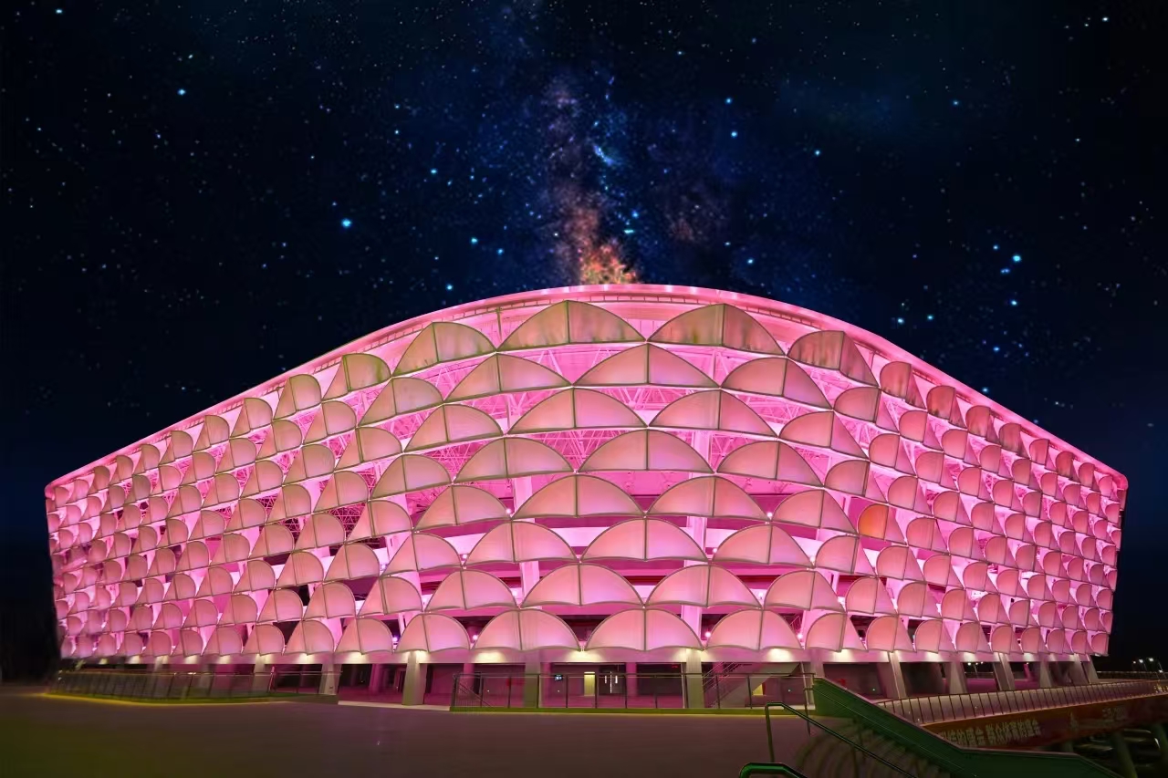 云顶国际—三亚国际体育中心体育馆、游泳馆立面膜结构工程